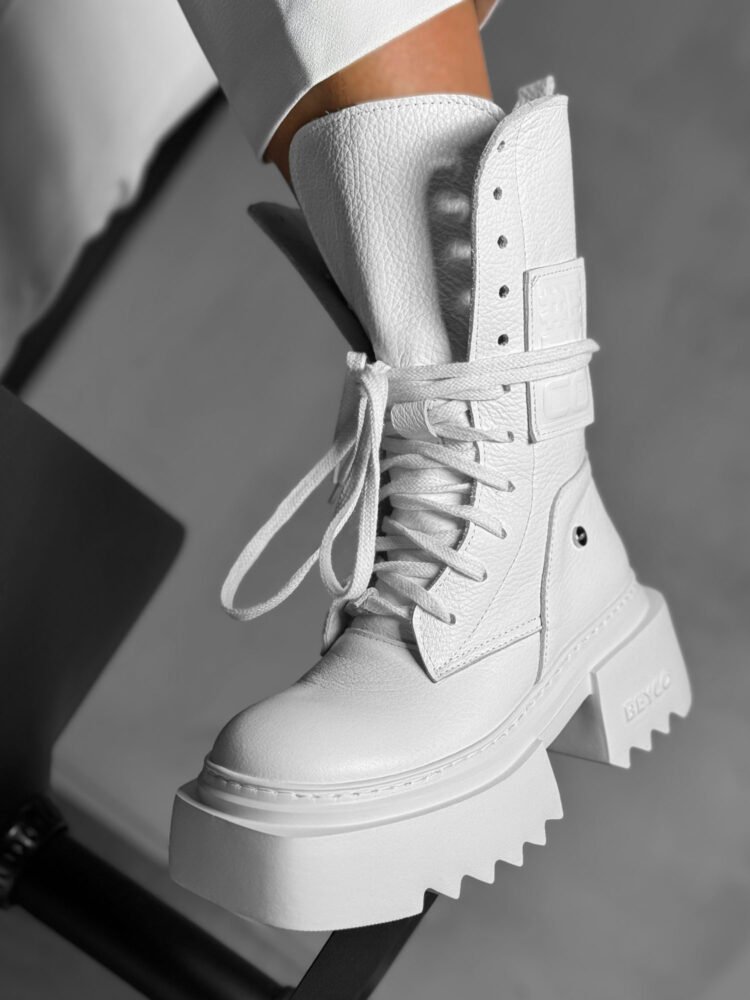 Leather workers thick bottom N1 white - Image 2