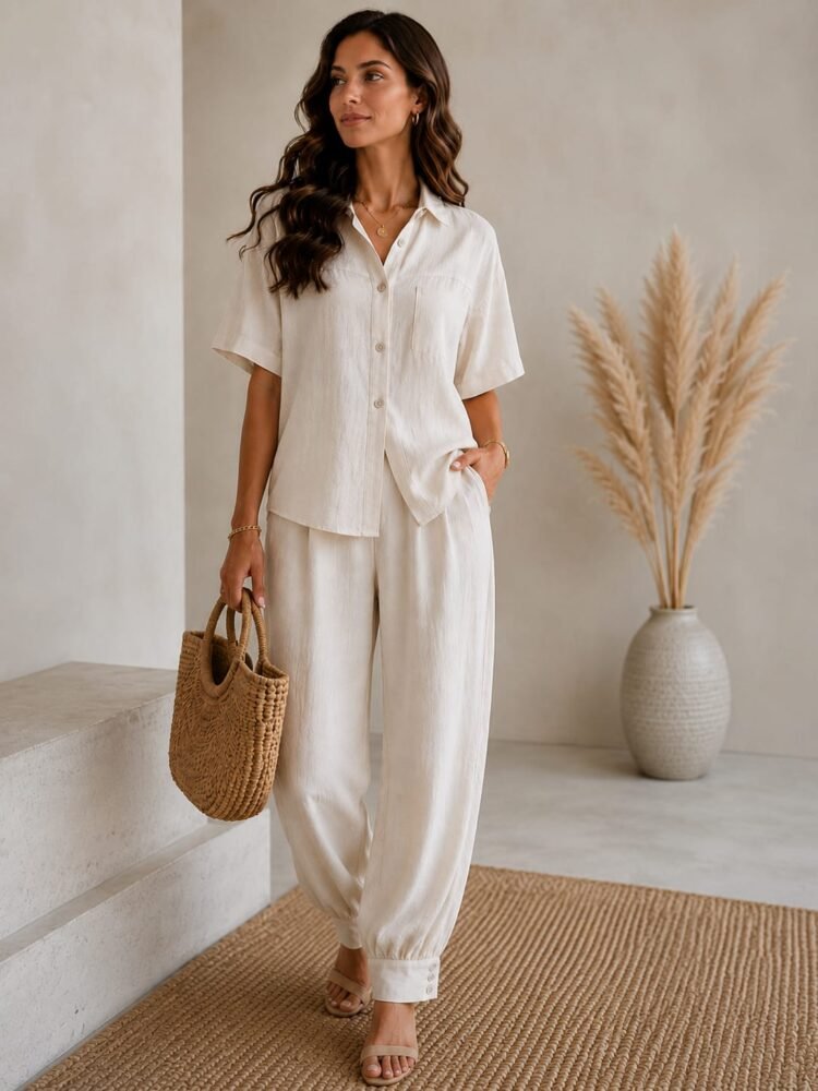 Two-piece Linen Set - Image 4