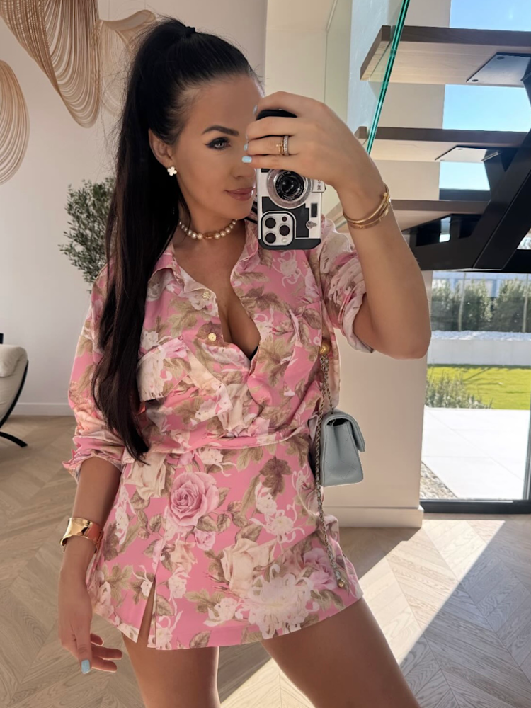 LaMilla Floral Shirt soft pink - Image 3