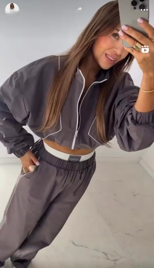 Tracksuit Set Dark Grey