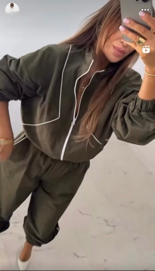 Tracksuit Set Khaki