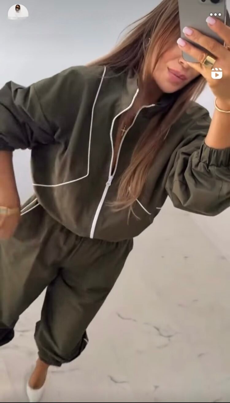 Tracksuit Set Dark Grey - Image 5