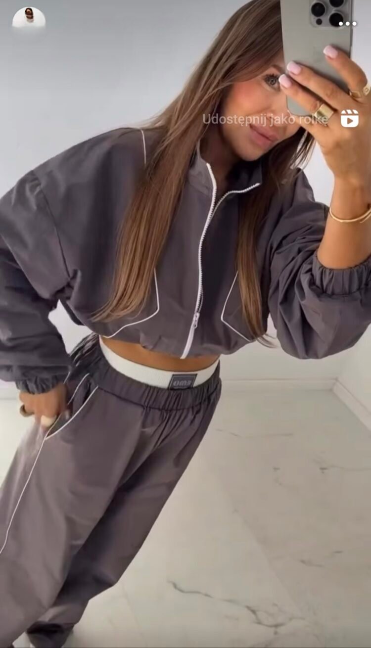 Tracksuit Set Dark Grey - Image 6