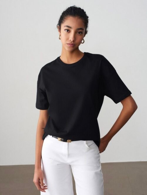 Dilvin Basic T-shirt Black/Red