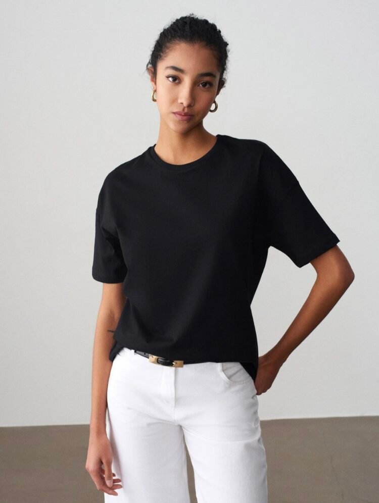 Dilvin Basic T-shirt Black/Red