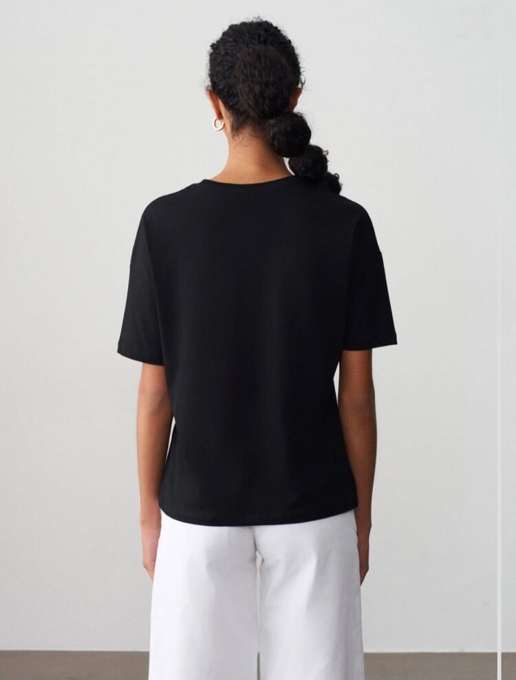 Dilvin Basic T-shirt Black/Red - Image 4