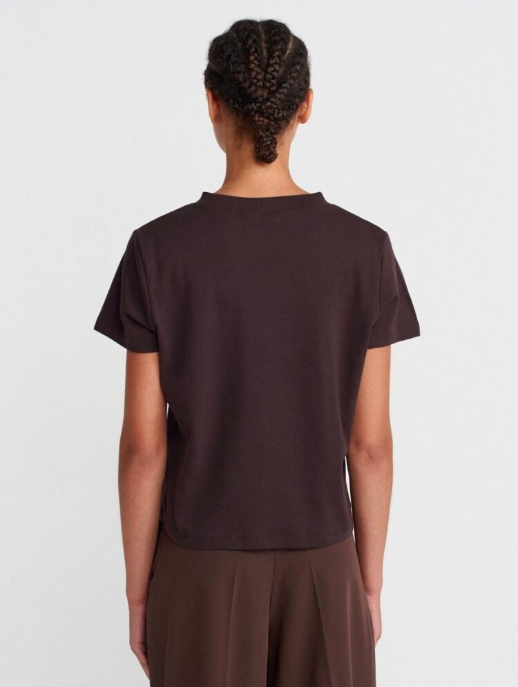 Dilvin Heart Detail T-shirt - Image 5