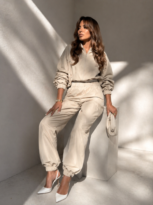 Ari Emo Tracksuit Set warm beige