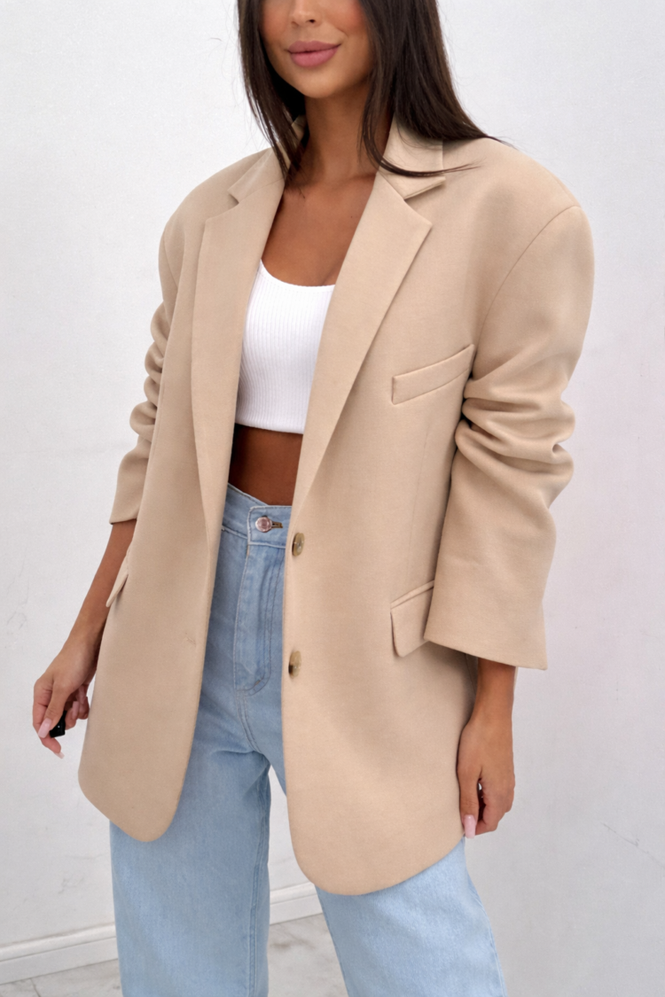 Women's Chicago Blazer Beige - Image 2