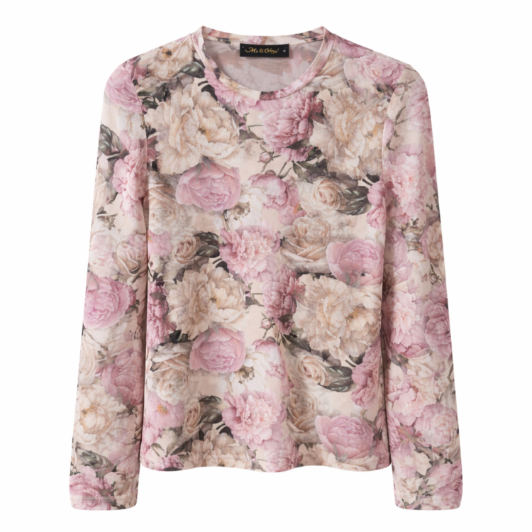 Mesh Blouse Beige - Image 3