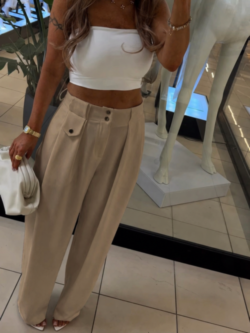 Next Trousers Warm Beige