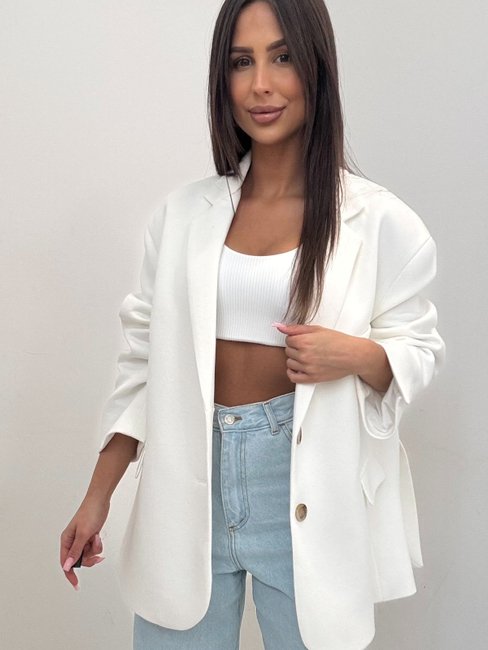 Women's Chicago Blazer Cream - Image 3