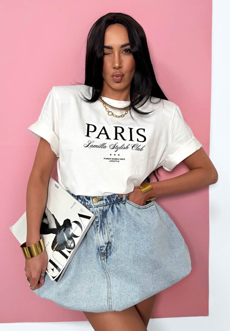 La Milla T-shirt Paris Ecru - Image 4