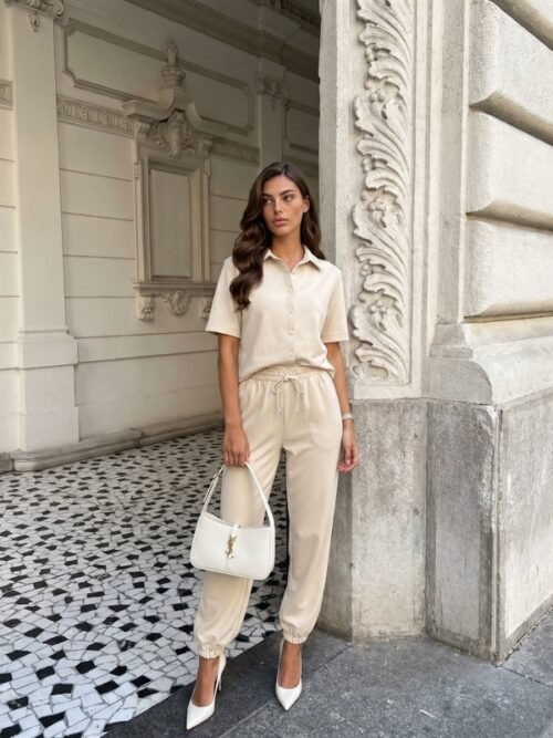 Theron Blouse Beige