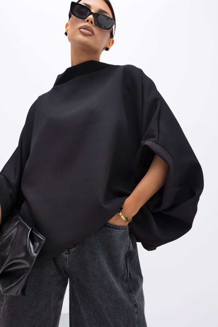 Oversized Kimono-Style Blouse Various Colours - Image 3