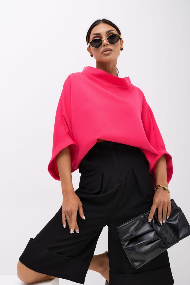 Oversized Kimono-Style Blouse Various Colours - Image 10