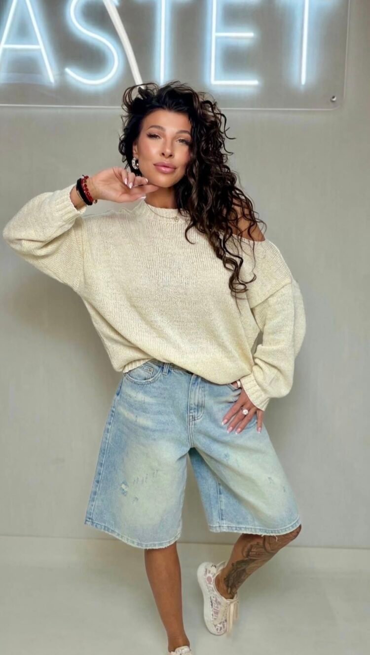 Denim Bermuda Shorts - Image 3