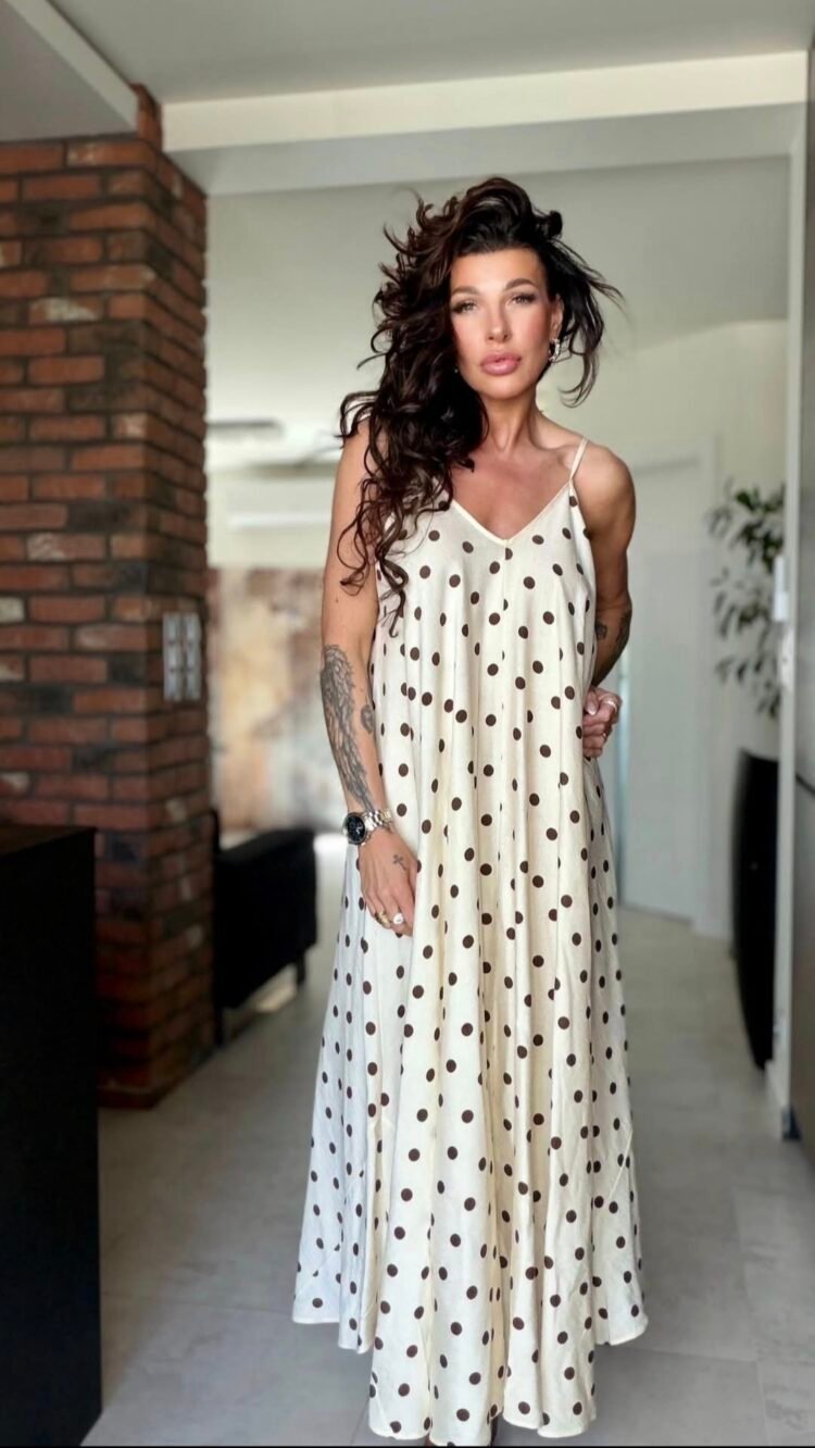 Polka Dot Maxi Dress - Image 6