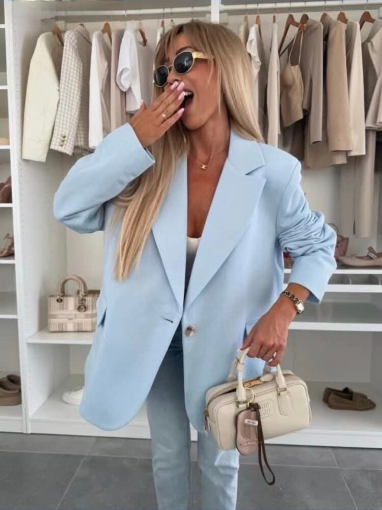 Blazer Oversized Baby Blue