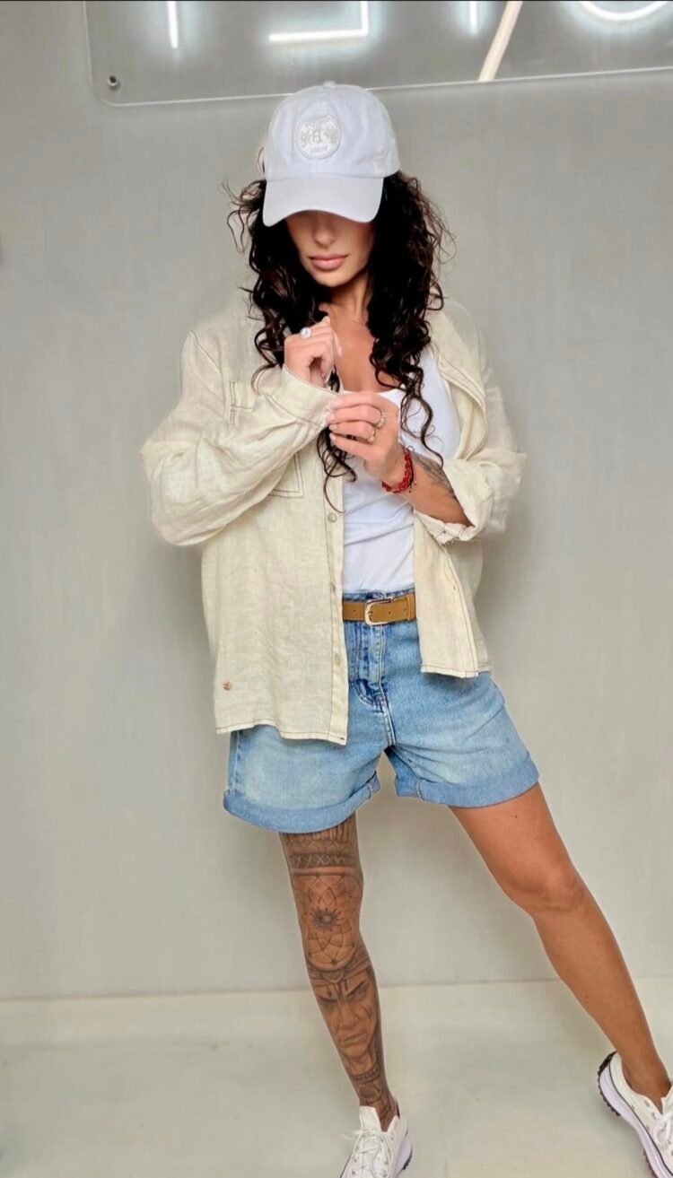 Blue Denim Shorts - Image 2