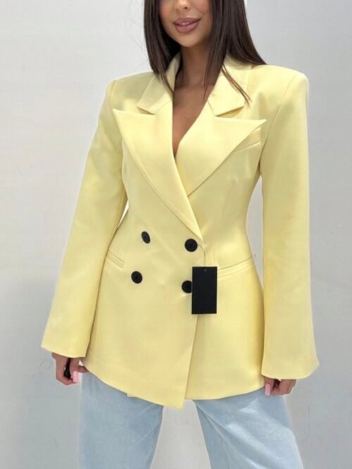 Yellow Tailored Blazer