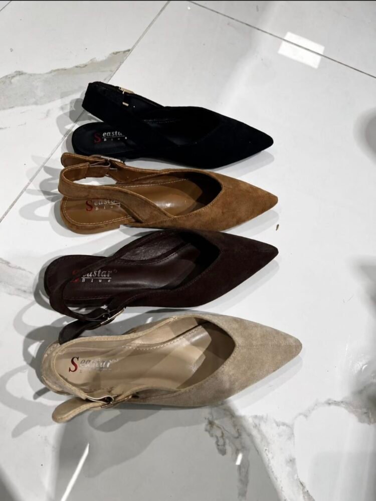Elegant Slingback Flats Beige - Image 5