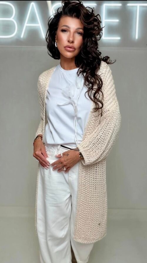 Knitted Cardigan Beige