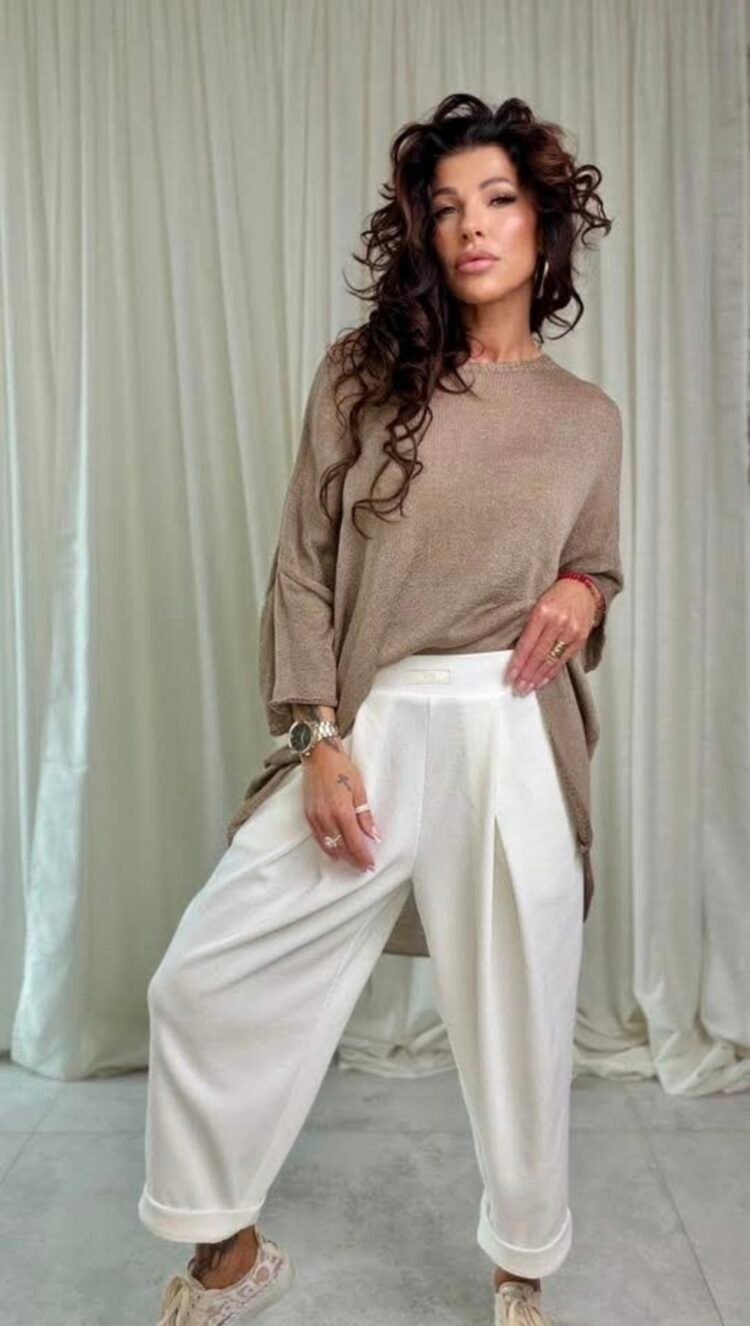 Knitted Mesh Sweater 2 Colours - Image 3