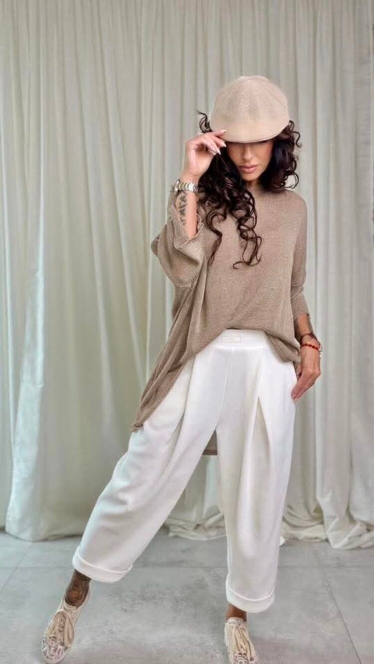 Knitted Mesh Sweater 2 Colours - Image 4