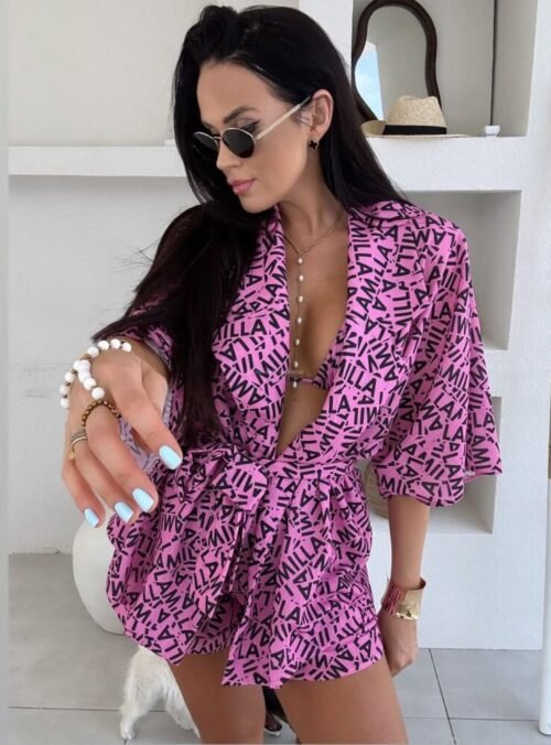 La milla Kimono Shirt Shorts Set