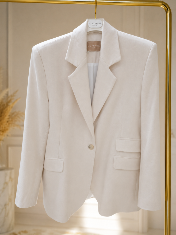 Loose Fitting Jacket Blazer Marzipan - Image 3