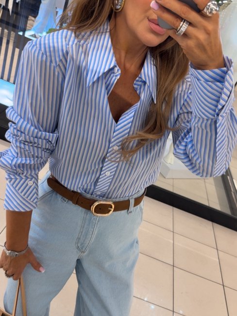 Women’s Mini Boss Shirt Blue