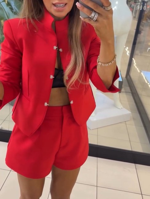 Dona Shorts Red