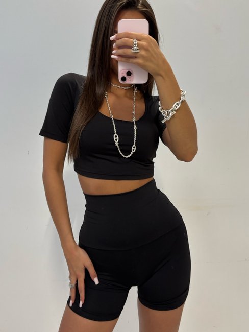 Emo Shorts Black