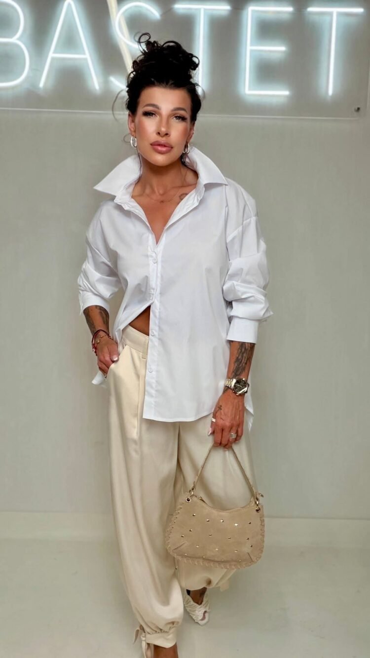 Classic Shirt with a unique lace back - Image 2