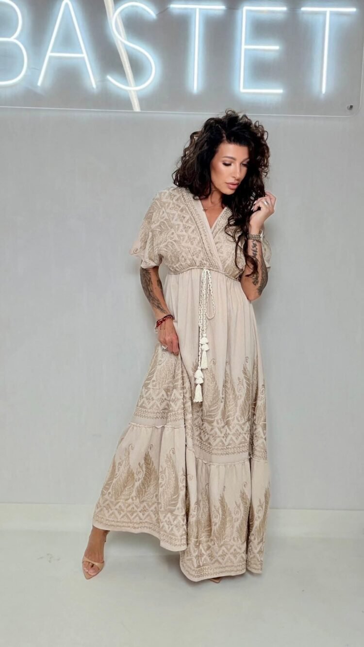 Bastet Boho Maxi Dress 2 colours - Image 11