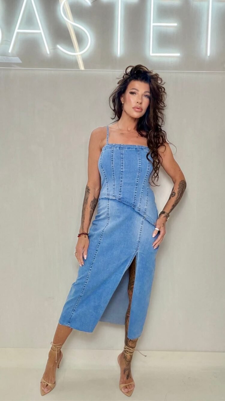 Bastet Denim Midi Dress