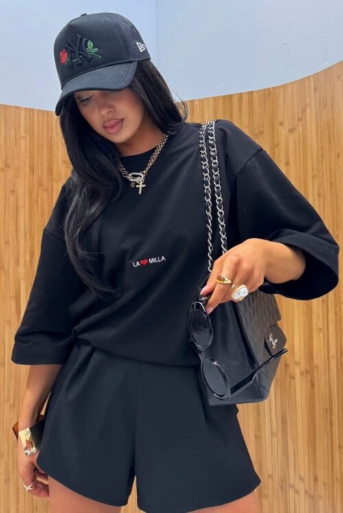 Oversized T-shirt LOVE La milla Black