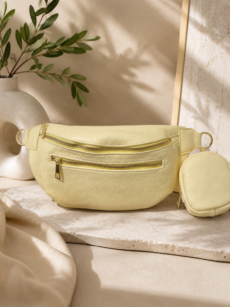 Laura Biaggi Leather Belt Bag 3 Colours