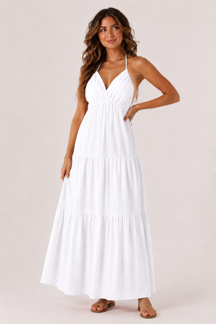 Bastet Halter Summer Maxi Dress Various Colours - Image 4