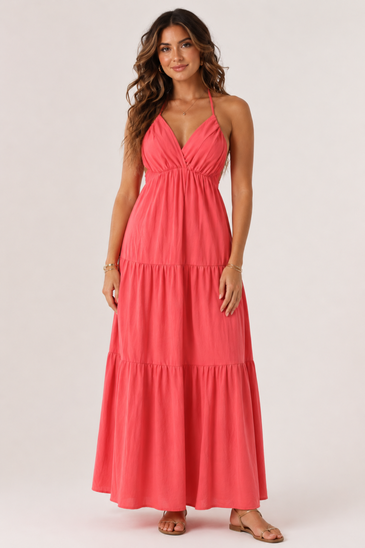 Bastet Halter Summer Maxi Dress Various Colours