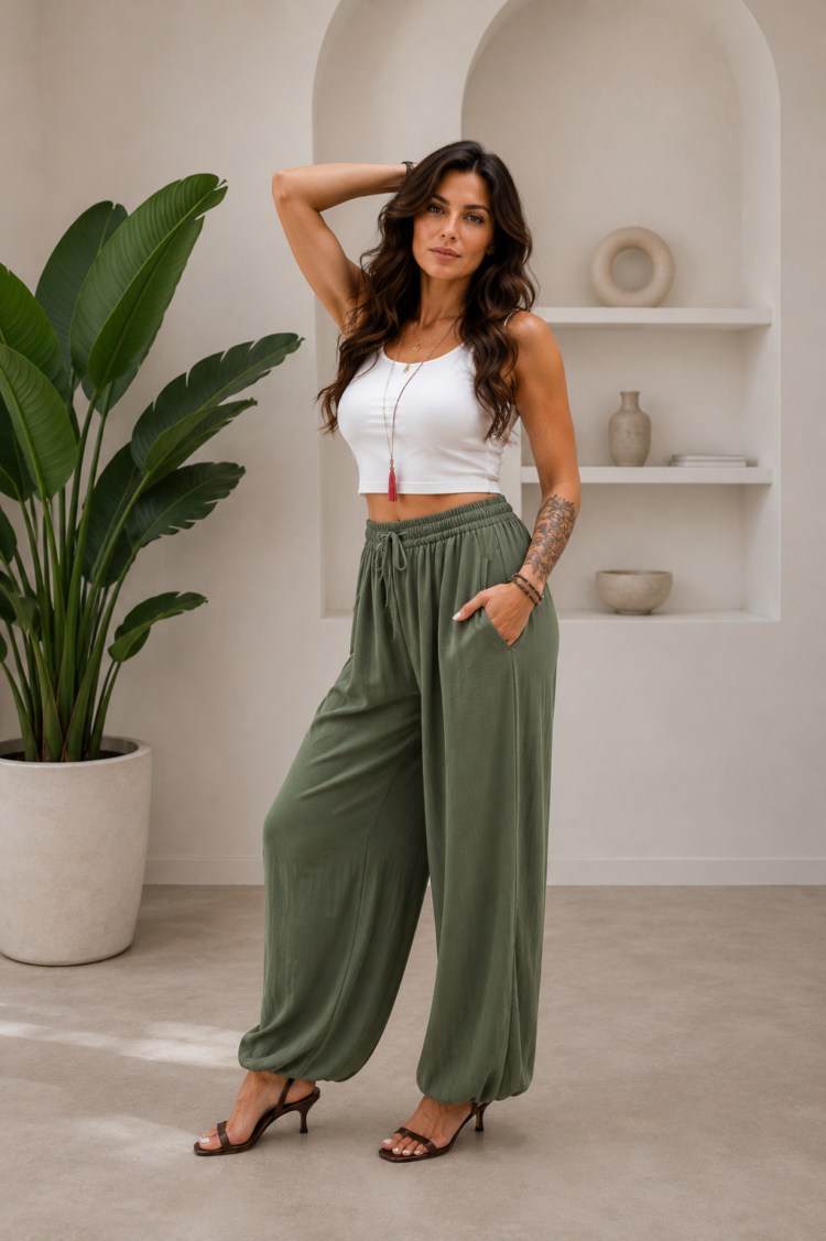 Wide Leg Pants 3 Colours - Image 4