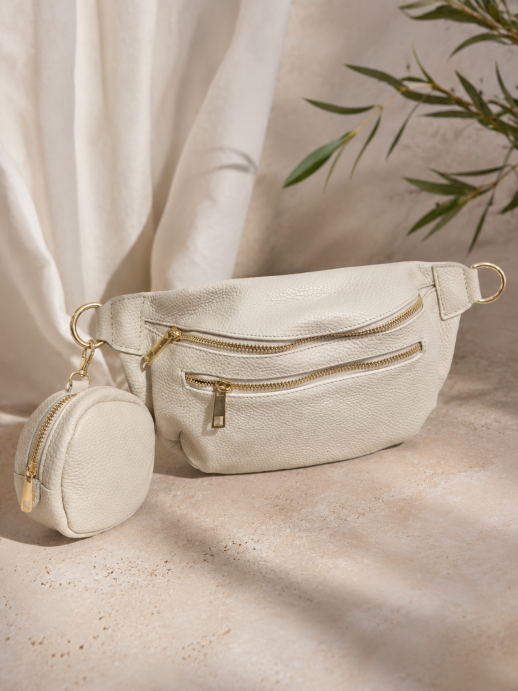 Laura Biaggi Leather Belt Bag 3 Colours - Image 3