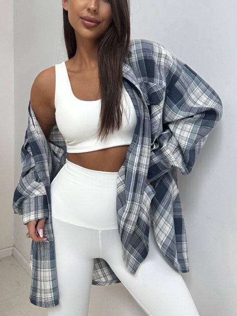 Checked Shirt Blue
