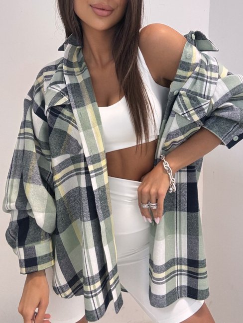 EMO Checked Shirt green