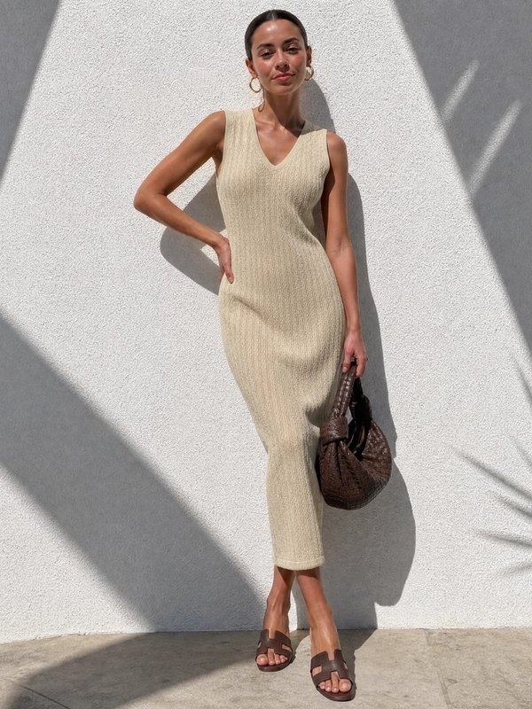 Gabriena Dress Light Beige - Image 2