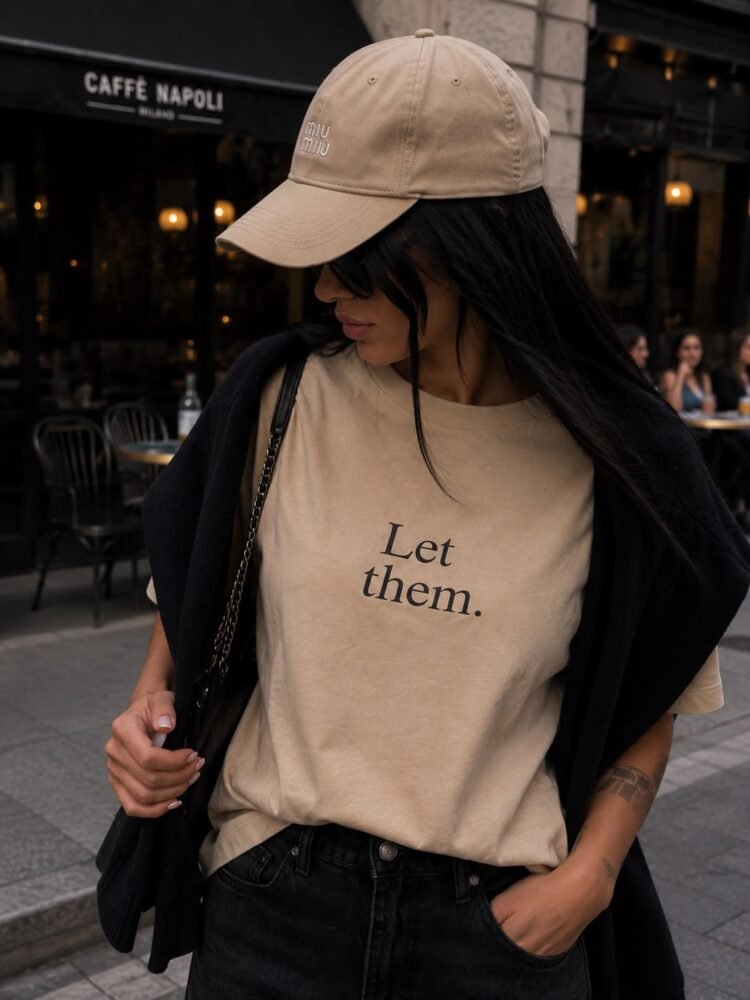 Cocomore "Let Them" T-Shirt Beige - Image 4