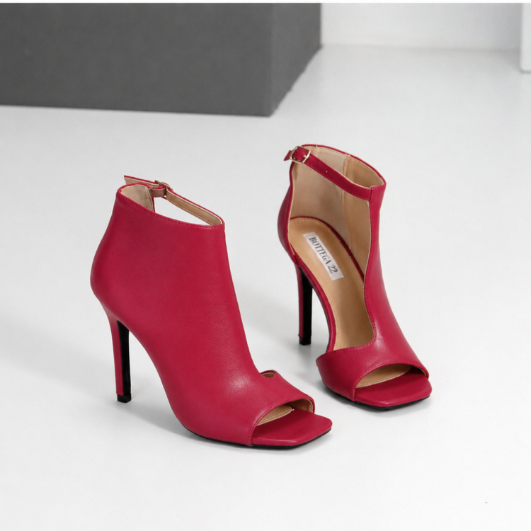 Women's Peep Toe Ankle Boots 4 Colours - Image 2