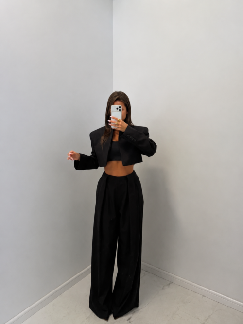 Emo Short Women's Blazer Black