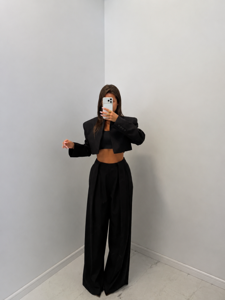 Emo Short Women's Blazer Black